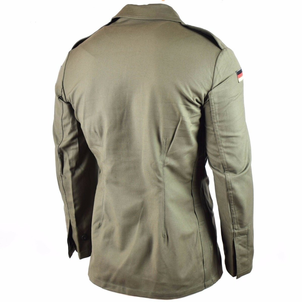 Chaqueta Moleskin del ejército alemán original. Chaqueta de oliva de campo de BW Ejército Vintage