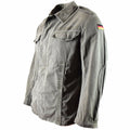 Chaqueta Moleskin del ejército alemán original. Chaqueta de oliva de campo de BW Ejército Vintage