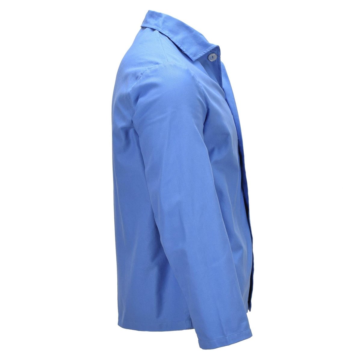 Camisa de pijama original del ejército alemán, ropa de dormir de manga larga con botones en la parte delantera, azul