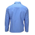 Camisa de pijama original del ejército alemán, ropa de dormir de manga larga con botones en la parte delantera, azul