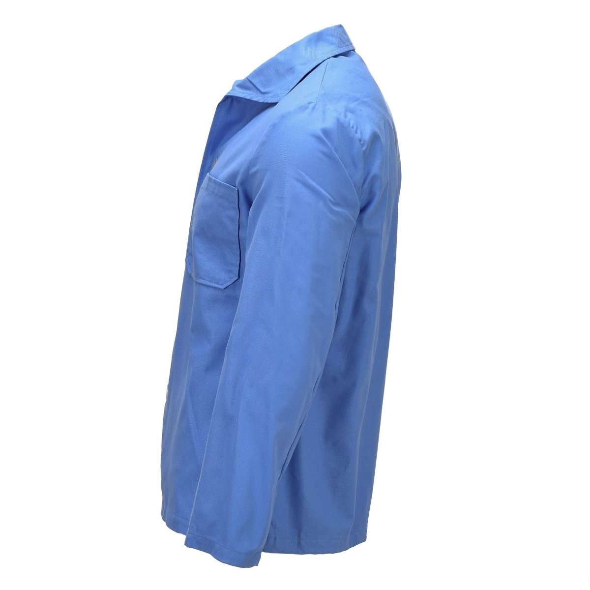 Camisa de pijama original del ejército alemán, ropa de dormir de manga larga con botones en la parte delantera, azul