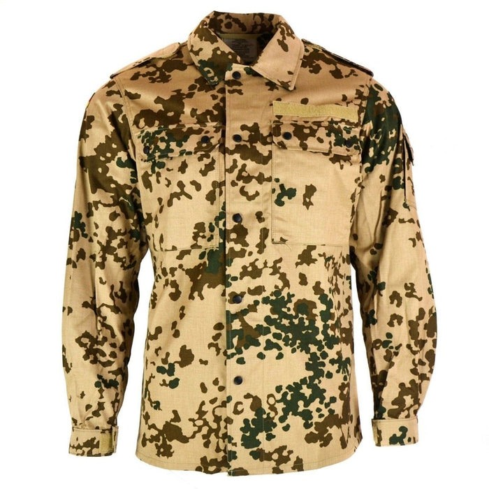 CAMISA DEL EJÉRCITO ALEMÁN Original Chaqueta de combate de campo de camuflaje tropical del desierto Edición del ejército BW - GoMilitar
