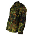 Camisa del ejército alemán original con cremallera Flecktarn Camo Combat Tactical BW Ejército