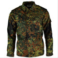 Camisa del ejército alemán original con cremallera Flecktarn Camo Combat Tactical BW Ejército