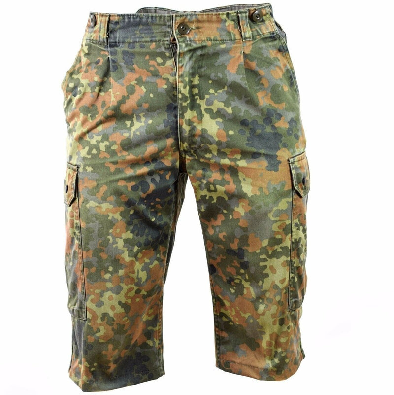 Original German army shorts combat field flecktarn camouflage bermuda - GoMilitar