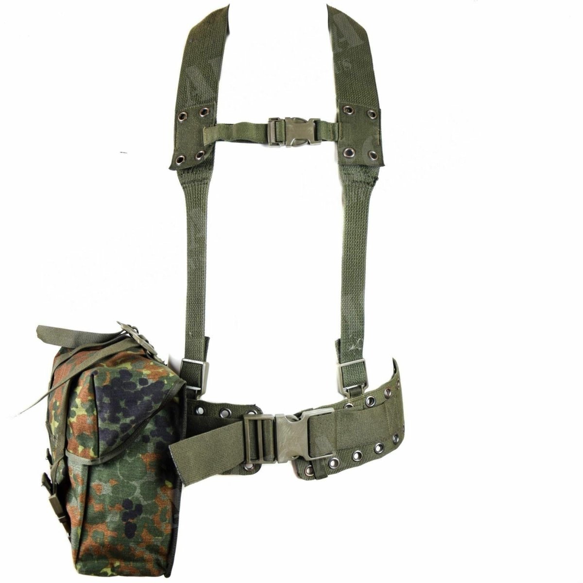 Sistema original de plataforma de cinificación del ejército alemán 3 piezas Cinturón táctico y estraz