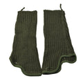 Muñequeras térmicas cálidas de algodón originales del ejército alemán, color oliva