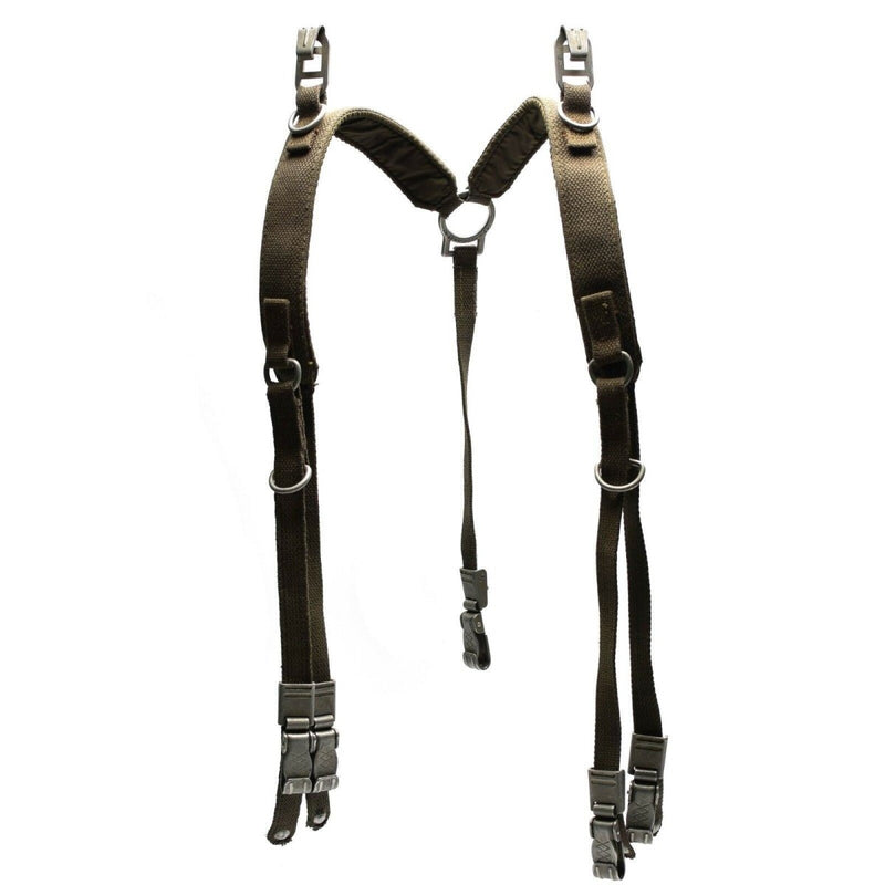 Original German Army Y-Straps field belt suspenders harness made of durable military surplus material
