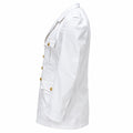 Chaqueta de vestir original de la Bundeswehr alemana Blazer formal Botones dorados Blanco