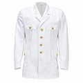 Chaqueta de vestir original de la Bundeswehr alemana Blazer formal Botones dorados Blanco