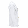 Chaqueta de vestir original de la Bundeswehr alemana Blazer formal Botones dorados Blanco