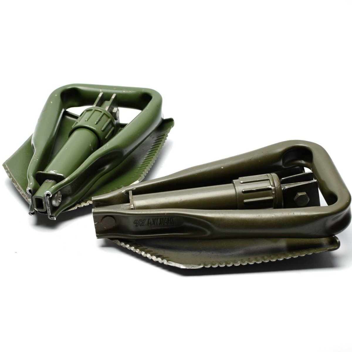 Chovela de plegado del ejército de BW alemán original. Survival Spade verde al aire libre