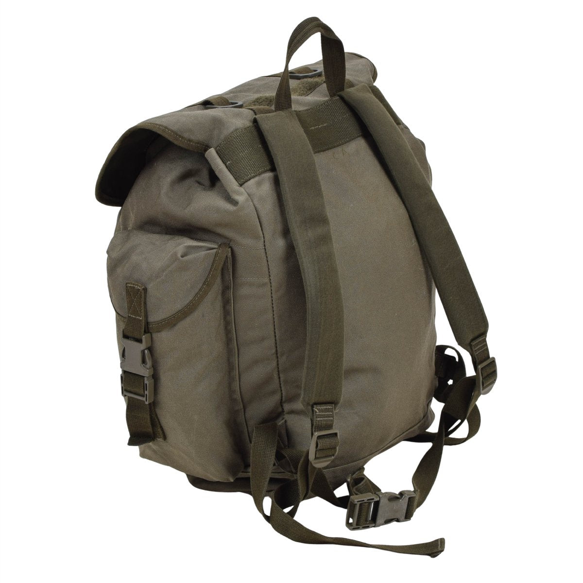 Mochila de montaña militar alemana original de 35 L, duradera, con múltiples bolsillos, color verde oliva