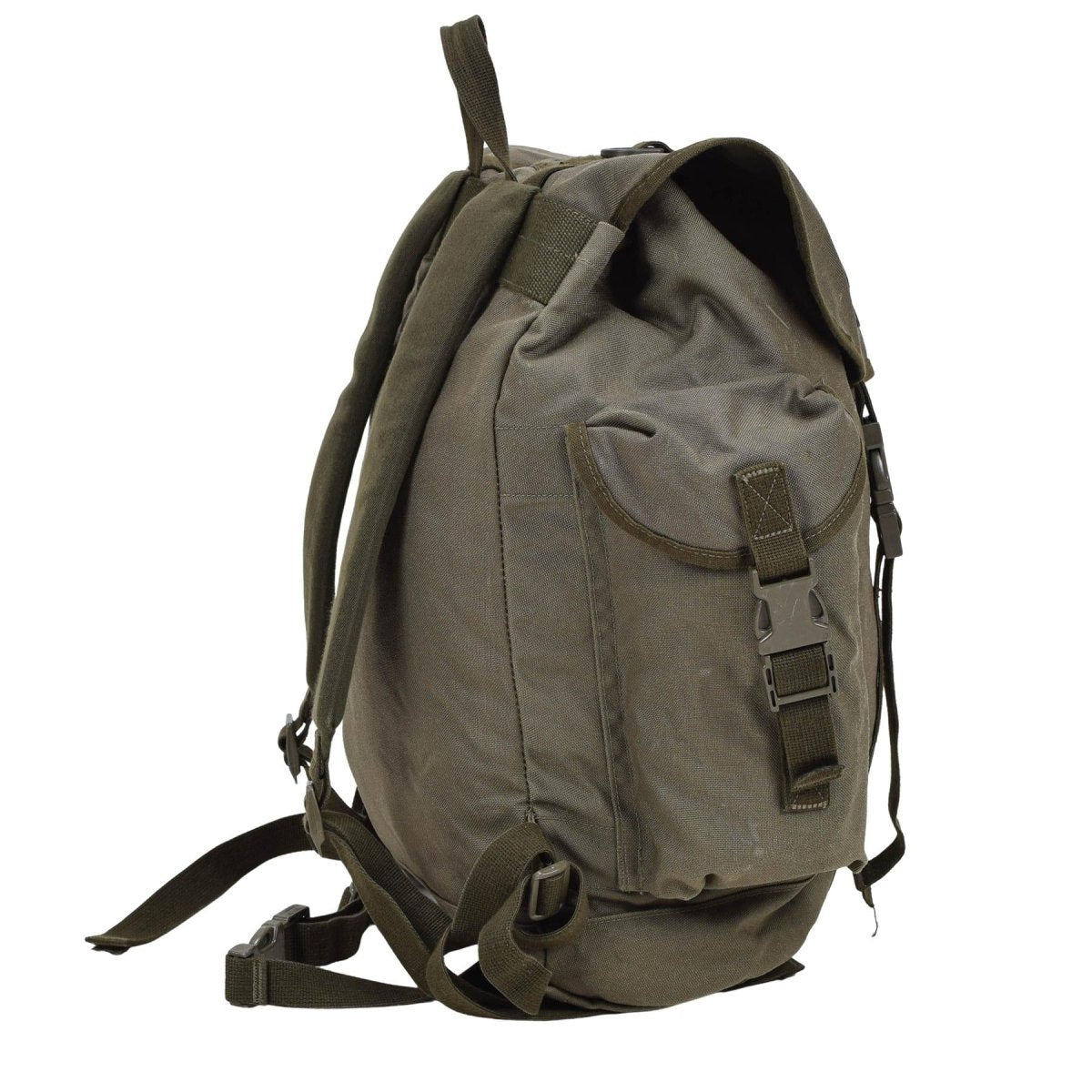 Mochila de montaña militar alemana original de 35 L, duradera, con múltiples bolsillos, color verde oliva