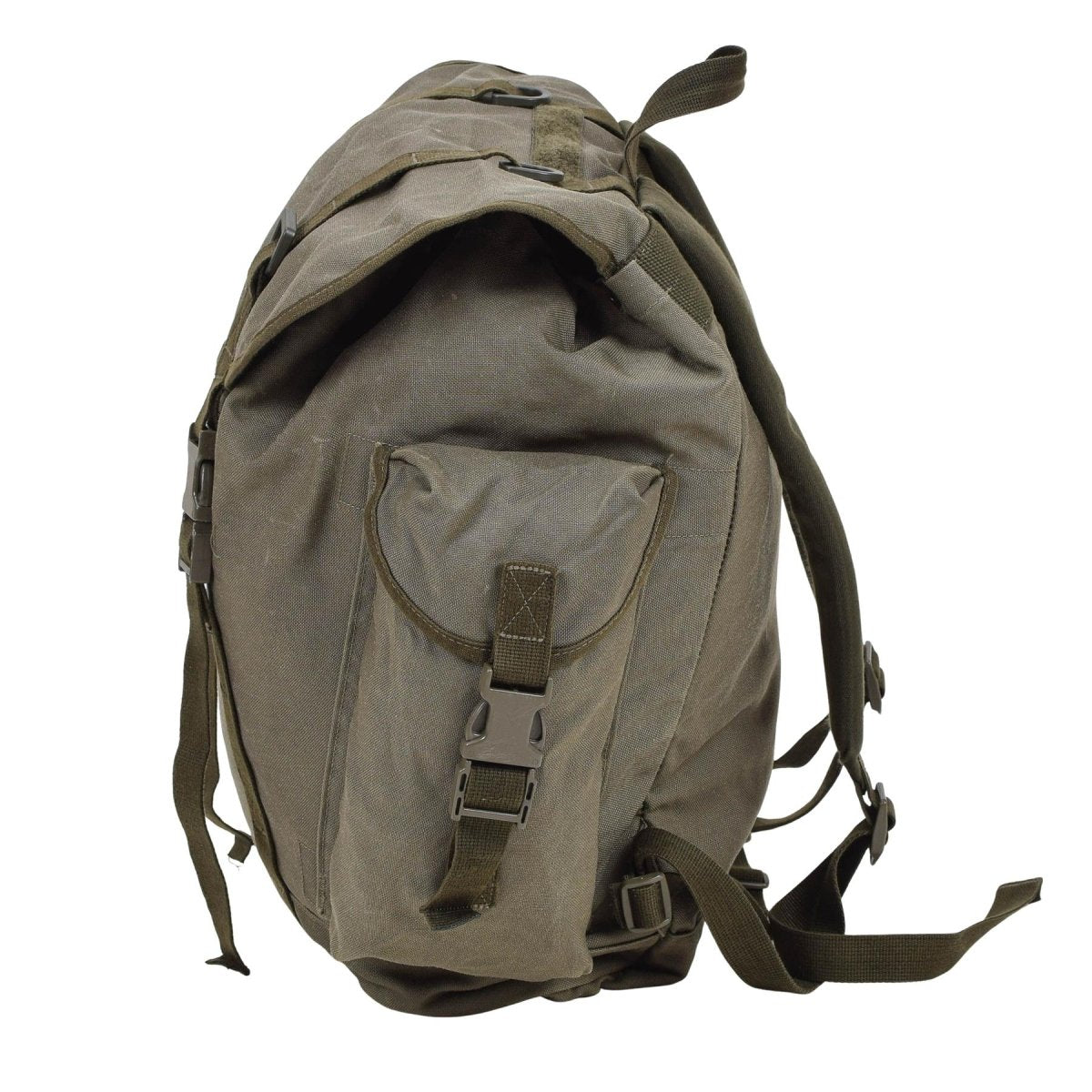 Mochila de montaña militar alemana original de 35 L, duradera, con múltiples bolsillos, color verde oliva