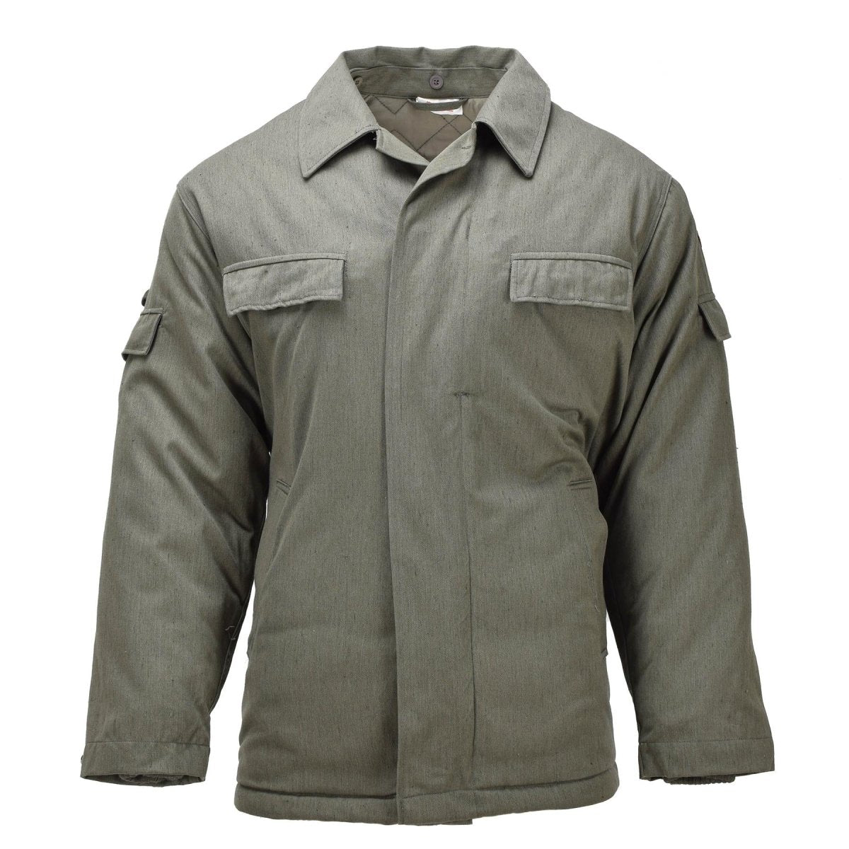 Original alemán militar DDR campo abrigo ejército edición vintage excedente oliva