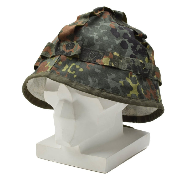 Funda de casco militar alemán original disfraz de camuflaje flecktarn NUEVO - GoMilitar