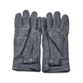 Guantes de cuero militar alemanes originales Correa de muñeca gris Alemania Ejército Excedente