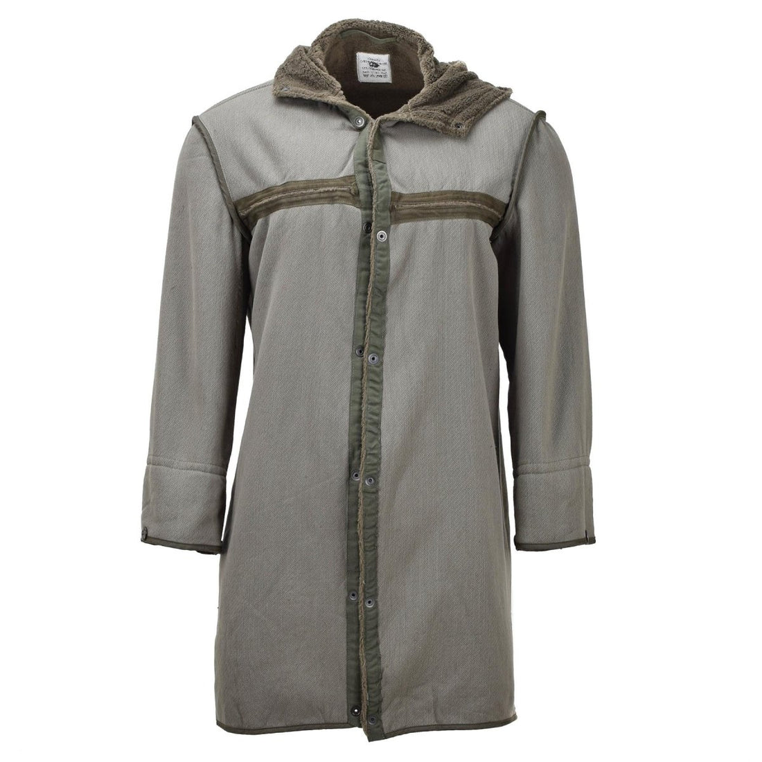 Militares alemán originales largos parka falso de piel de piel Termal Ejército encapuchado Olive