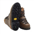 Botas De Montaña Originales Del Ejército Militar Alemán Cuero Vibram Outdoor Marrón