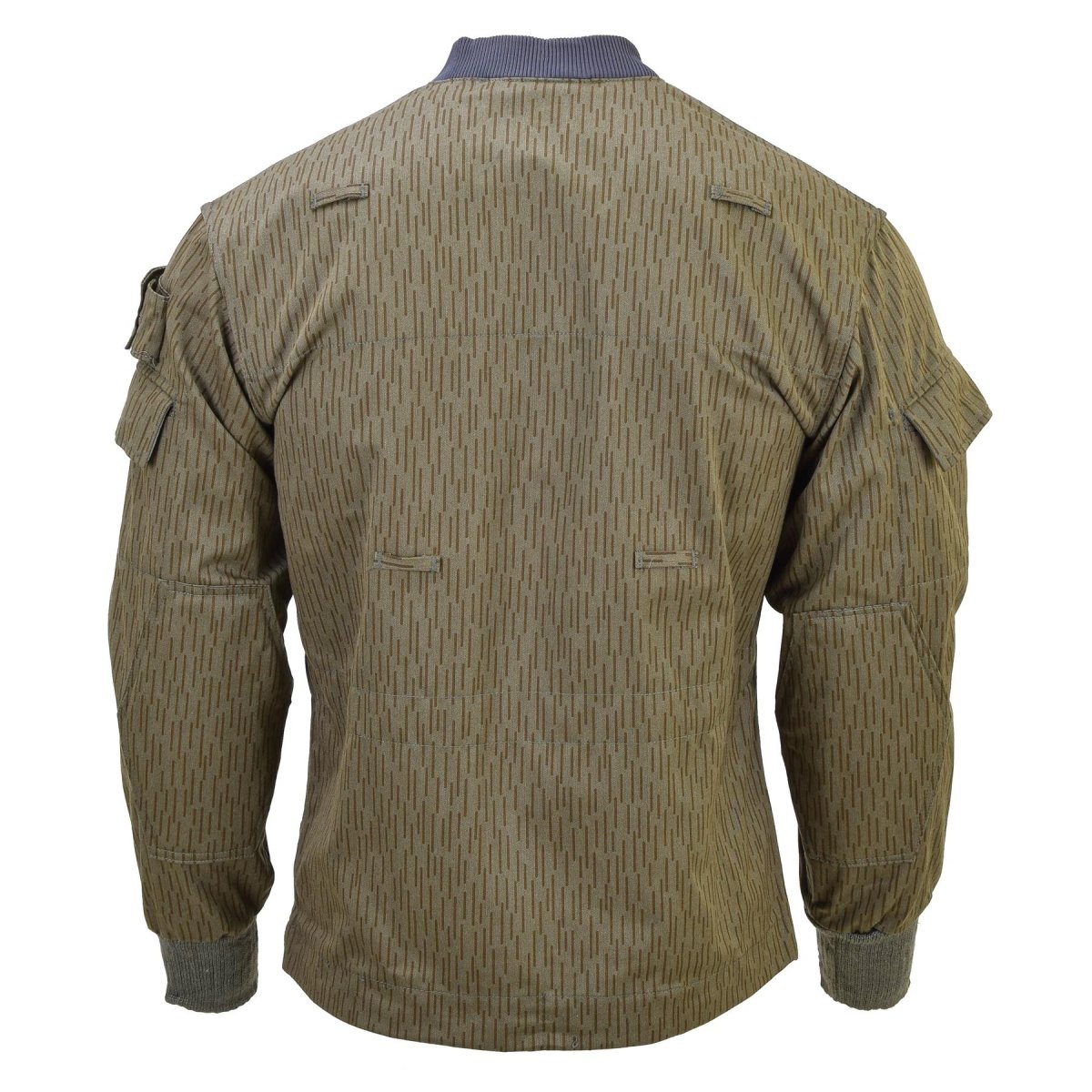 Original alemán militar NVA Strichtarn Jacket de camuflaje de camuflaje Vintage Combate Uniforme de campo