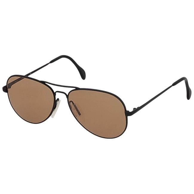 Gafas de sol originales de piloto militar alemán Zeiss estilo aviador sin níquel marrón