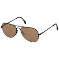 Gafas de sol originales de piloto militar alemán Zeiss estilo aviador sin níquel marrón