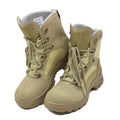 Botas tácticas militares alemanas originales impermeables de caucho de color caqui ronda suela nueva