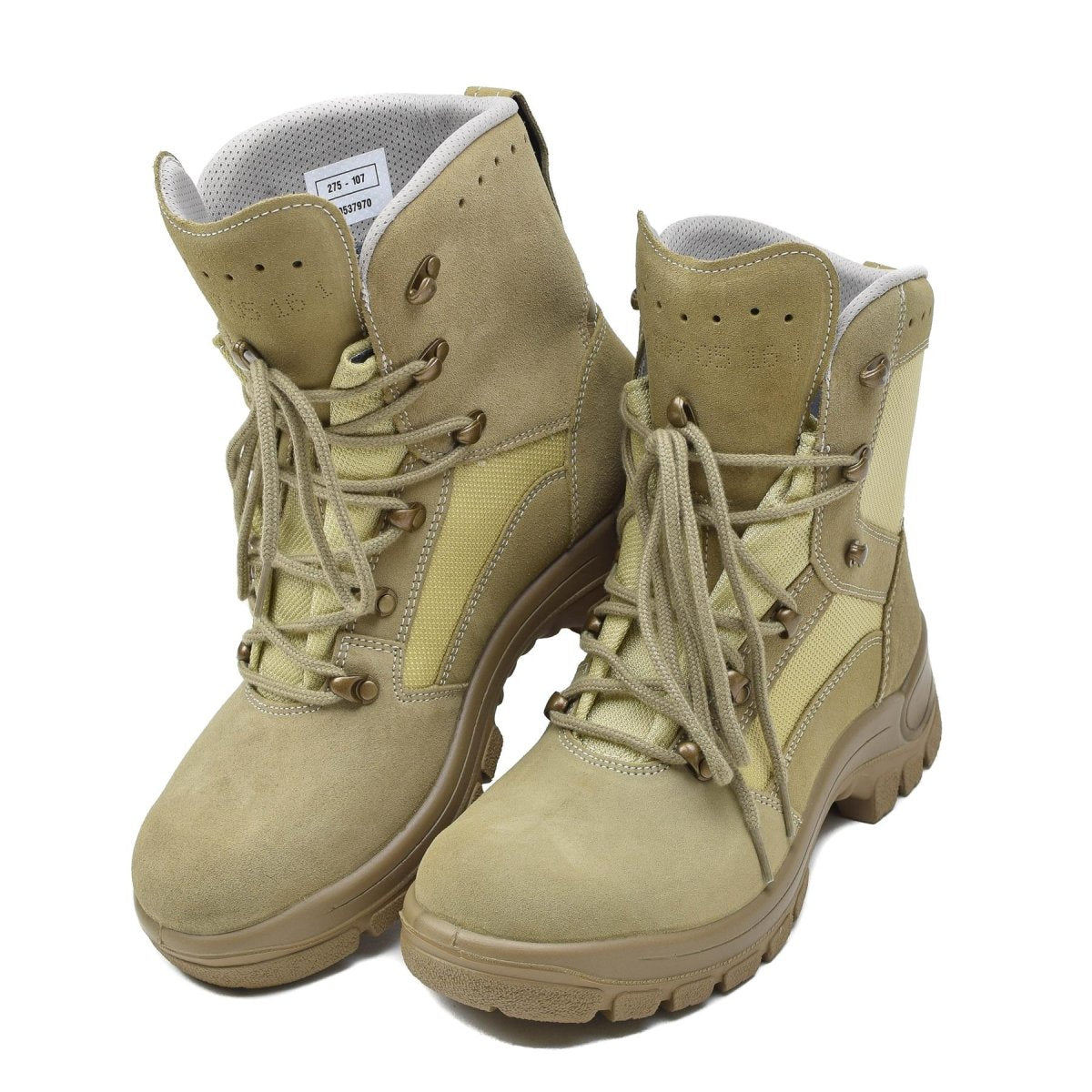 Botas tácticas militares alemanas originales impermeables de caucho de color caqui ronda suela nueva