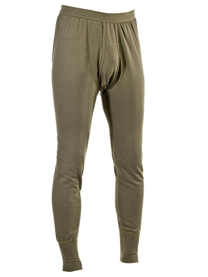 Calzoncillos térmicos militares alemanes originales Long Johns Army Issued Olive para el calor de la capa base excedente militar en climas fríos