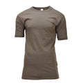 Camiseta interior térmica militar alemana original de algodón de manga corta excedente verde oliva