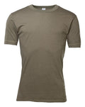 Camiseta interior térmica militar alemana original de algodón de manga corta excedente verde oliva