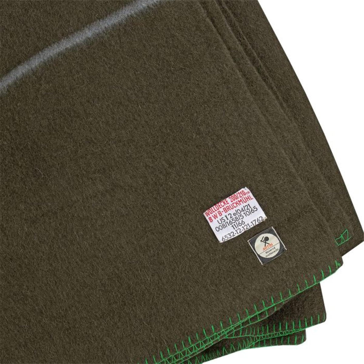 Manta militar alemana original de lana 210x200 cm estilo Bundeswehr marrón