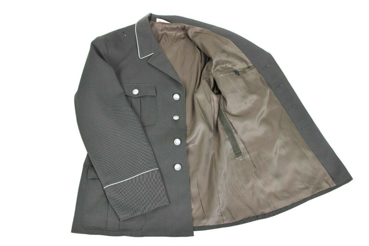 Chaqueta de vestimenta del ejército de NVA alemán original oficio de uniforme formal gris militar nuevo