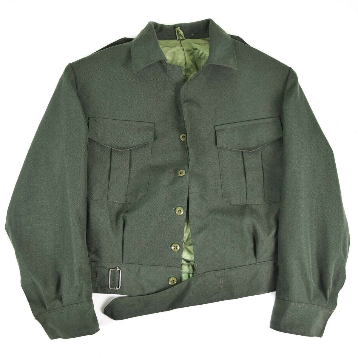 Field del ejército griego original chaqueta ike gabardine lana blaze grecé militar nuevo