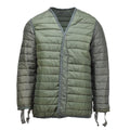 Chaqueta de revestimiento del ejército griego original m65 acolchado chaqueta militar cálida forraje verde