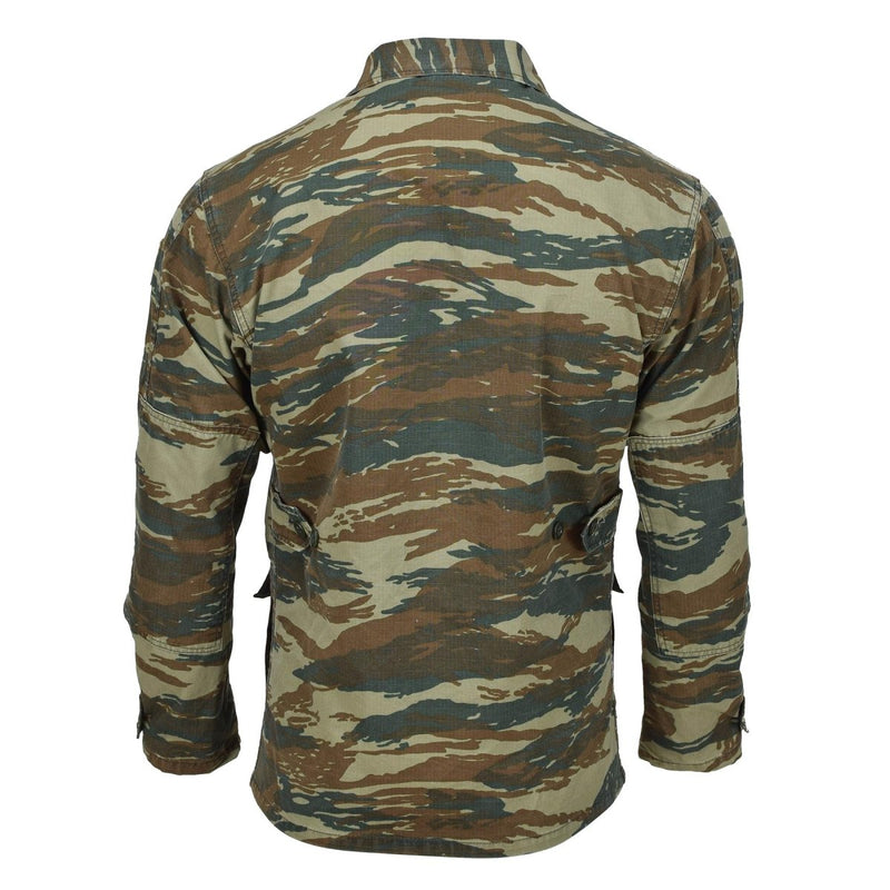 Field militar griego original BDU Jacket Lizard Camuflage Grecia Camisetas del ejército