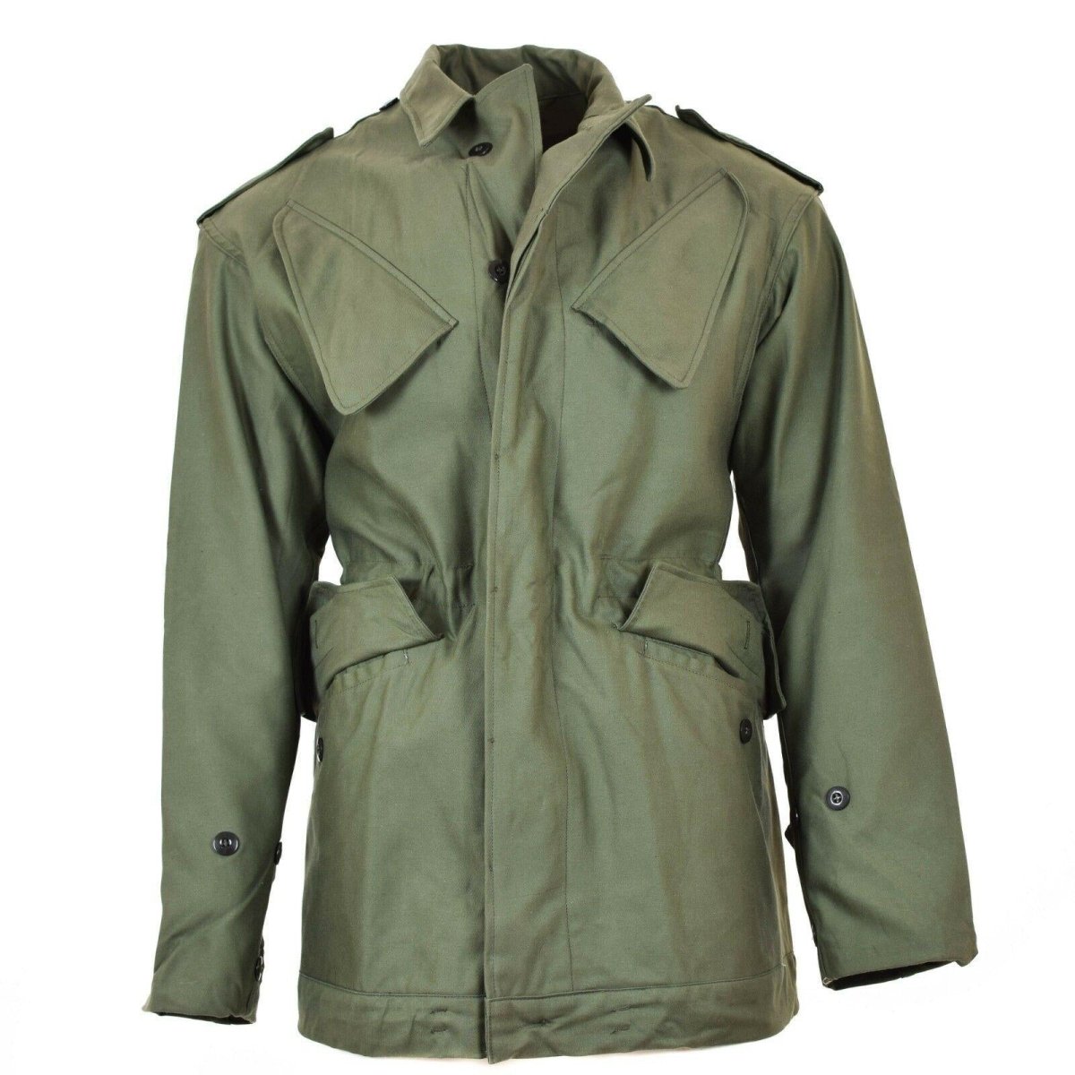 Chaqueta de campo del ejército holandés holandés original aceituna