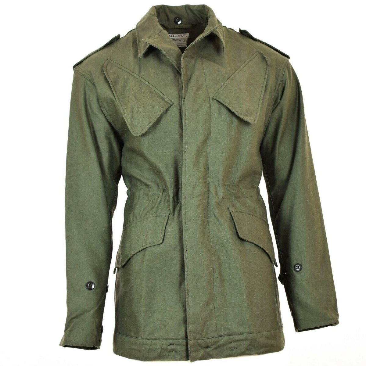 Chaqueta de campo del ejército holandés holandés original aceituna