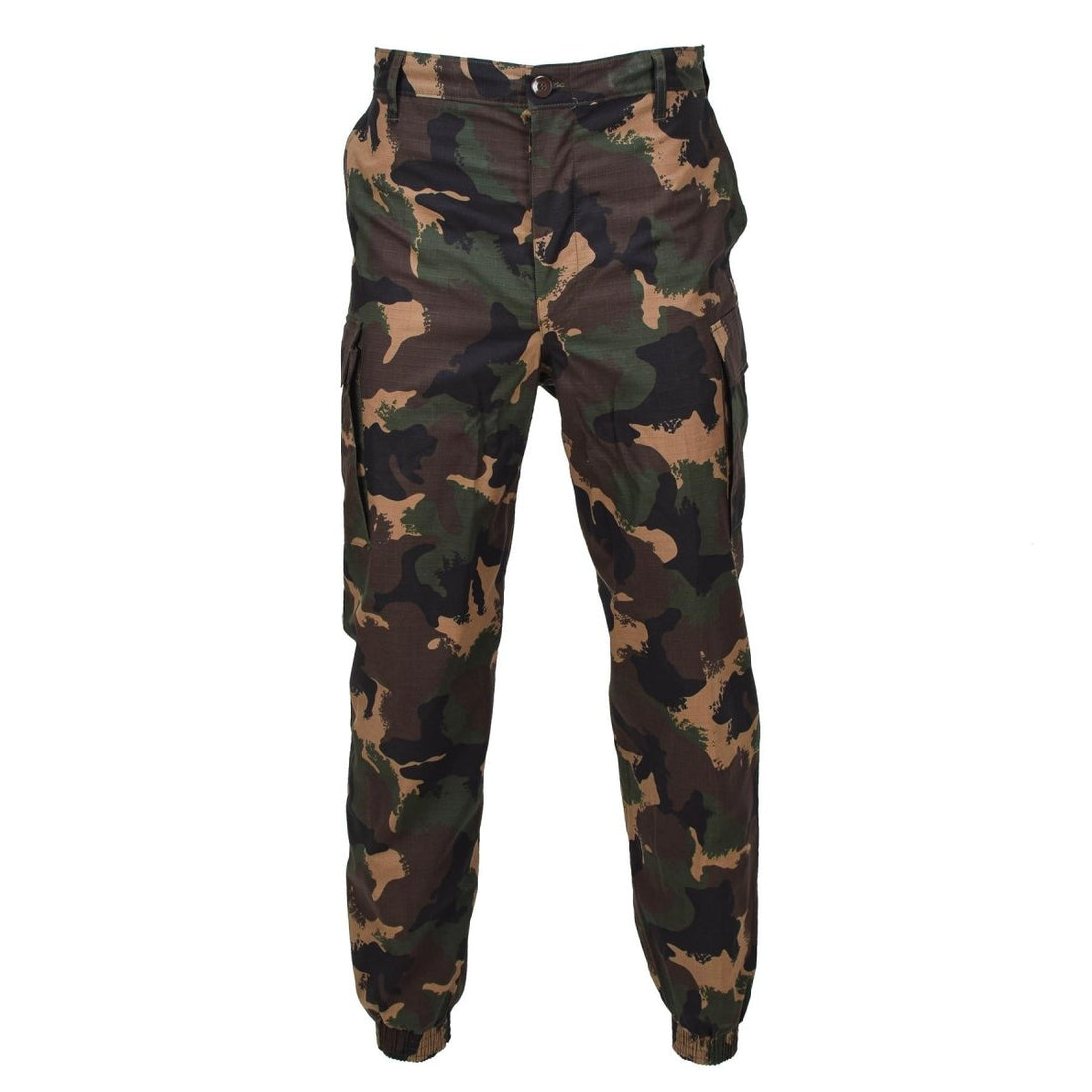 Pantalones de campo de verano militar húngaro original M1990 Woodland Camo Ripstop Nuevo