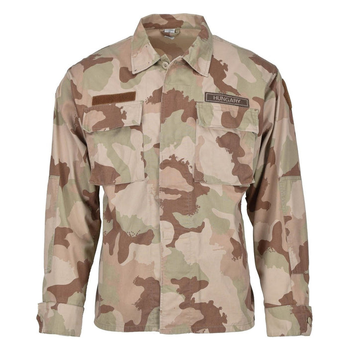 Chaqueta táctica militar húngara original camisa de camuflaje del desierto de combate ligera - GoMilitar