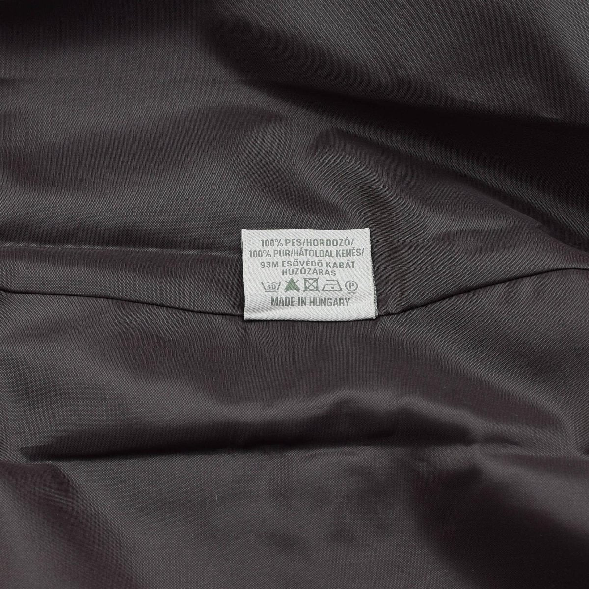 Chaqueta impermeable militar húngara original con capucha enrollable y solapa con botones M93 Camo