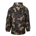 Chaqueta impermeable militar húngara original con capucha enrollable y solapa con botones M93 Camo