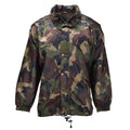 Chaqueta impermeable militar húngara original con capucha enrollable y solapa con botones M93 Camo