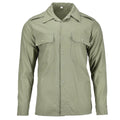 Camisa de combate militar original de Hungría de manga larga color oliva con bolsillos en el campo NUEVO\
