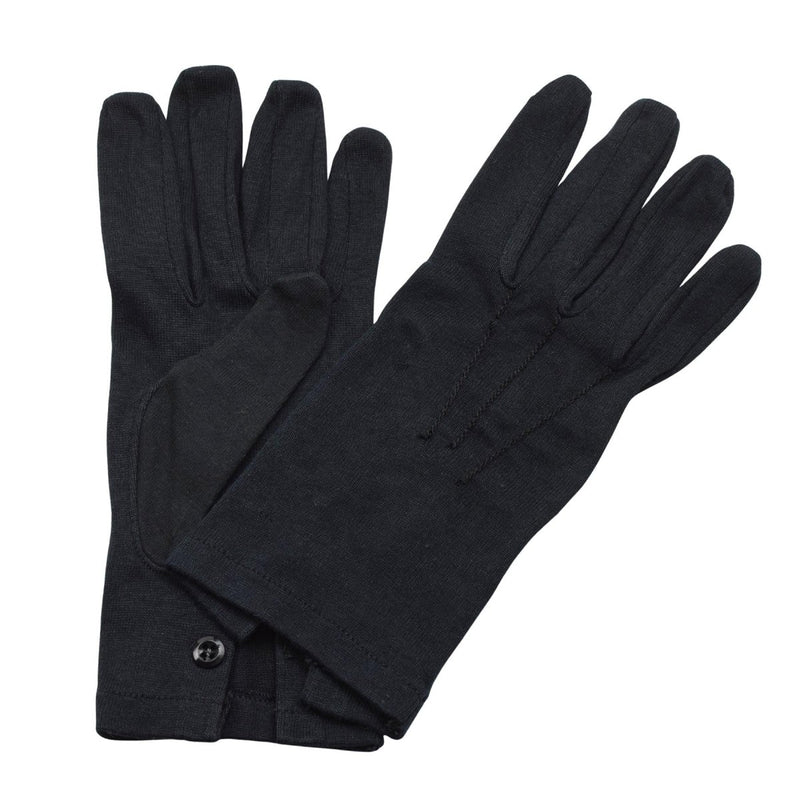 Original Italian Army Carabinieri Thermal Dress Gloves Military Issue Black - GoMilitar