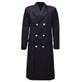 Abrigo de lana original de los Carabinieri del ejército italiano uniforme cruzado negro