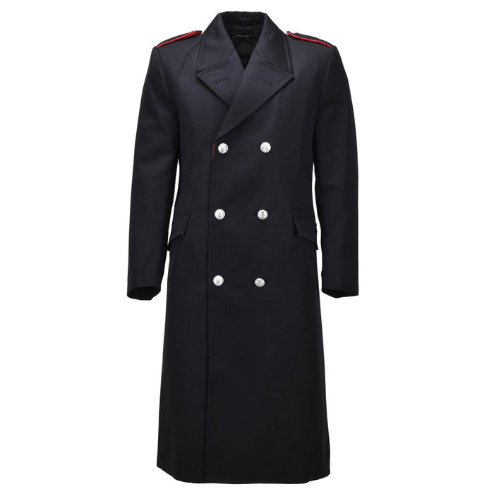 Abrigo Original De Lana Carabinieri Del Ejército Italiano Uniforme Cruzado Negro - GoMilitar