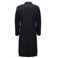Abrigo de lana original de los Carabinieri del ejército italiano uniforme cruzado negro