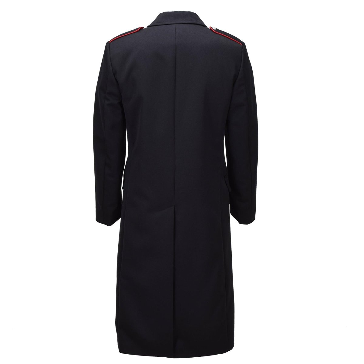 Abrigo de lana original de los Carabinieri del ejército italiano uniforme cruzado negro